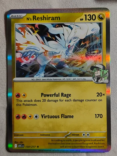 N's Reshiram · Ascended Heroes · 154 · Holo · Near Mint