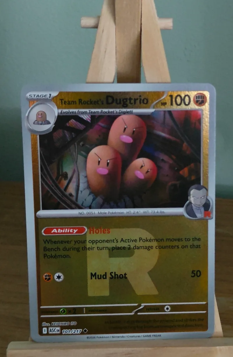 Team Rocket's Dugtrio · Ascended Heroes · 101 · Rocket Reverse Holo · Near Mint