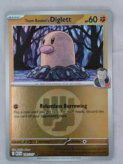 Team Rocket's Diglett · Ascended Heroes · 100 · Energy Reverse Holo · Near Mint