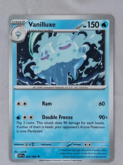 Vanilluxe · White Flare · 29 · Near Mint