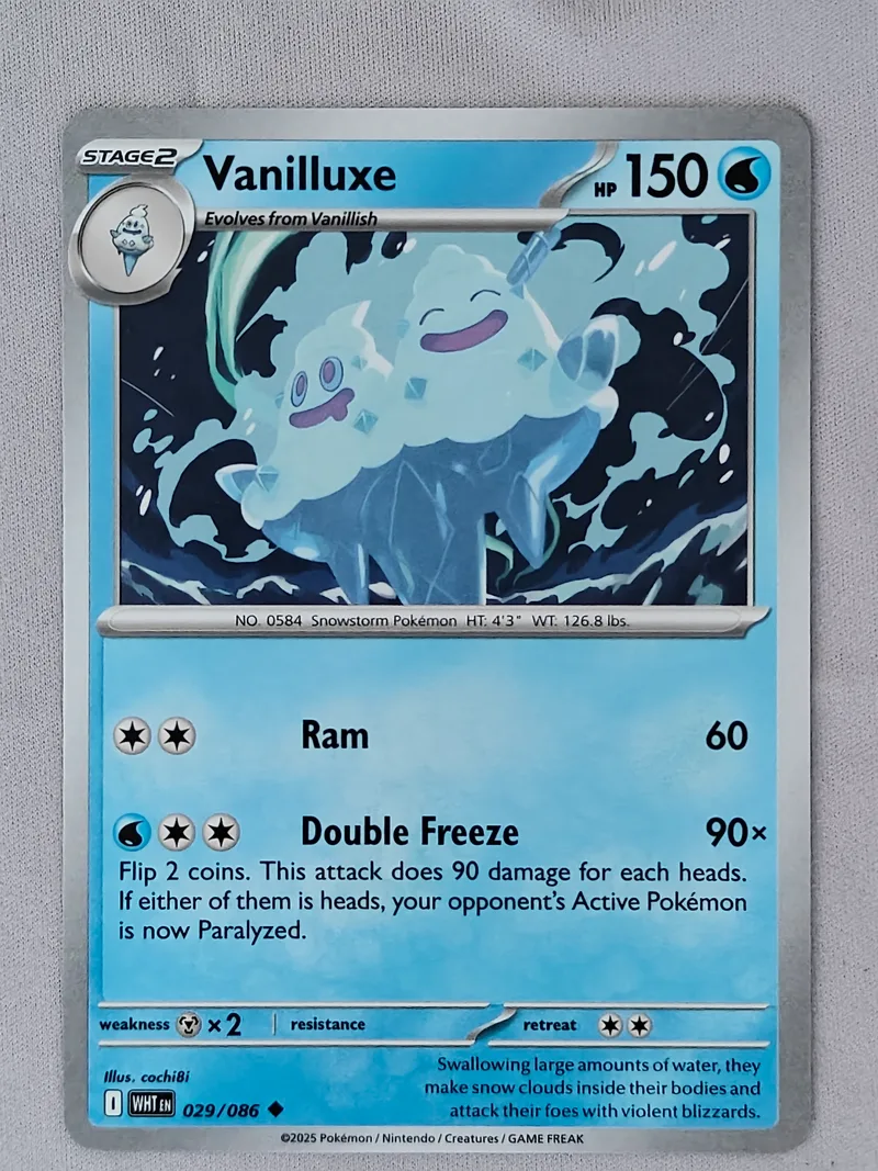 Vanilluxe · White Flare · 29 · Near Mint