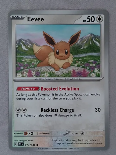 Eevee · Prismatic Evolutions · 74 · Near Mint