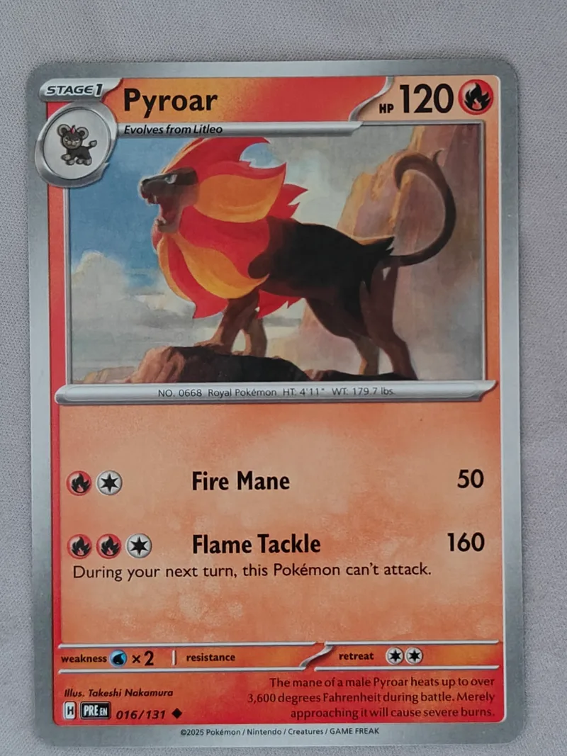 Pyroar · Prismatic Evolutions · 16 · Near Mint