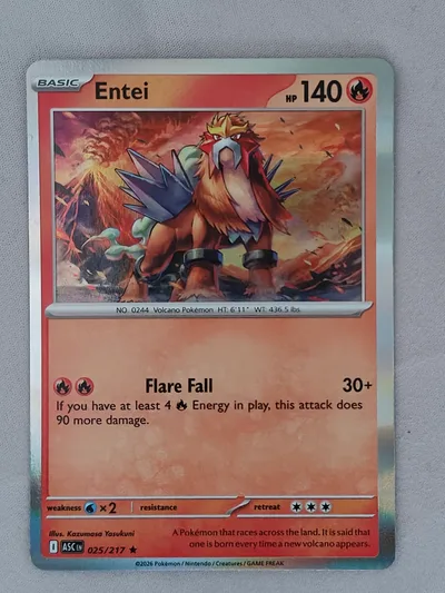 Entei · Ascended Heroes · 25 · Holo · Near Mint