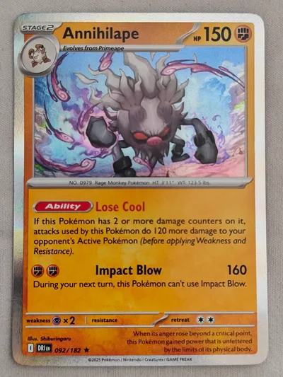 Annihilape · Destined Rivals · 92 · Holo · Near Mint