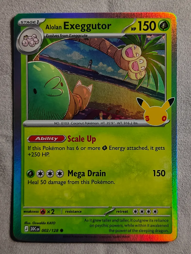 Alolan Exeggutor · 30th Celebration · 002 · Holo · Near Mint