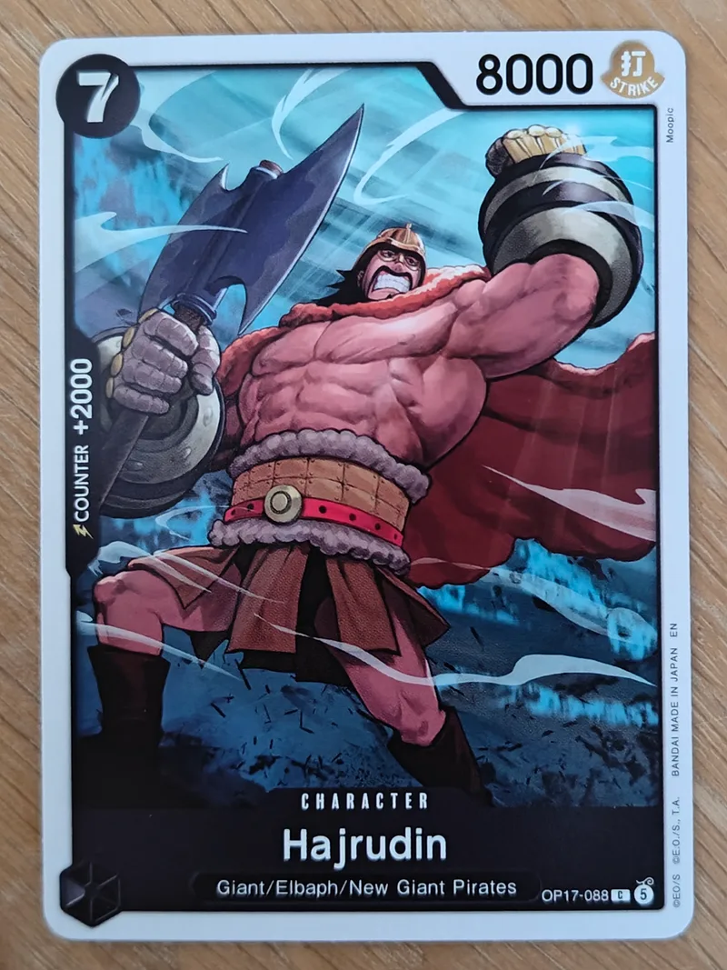 Hajrudin · The World's Strongest Warriors · OP17-088 · Near Mint