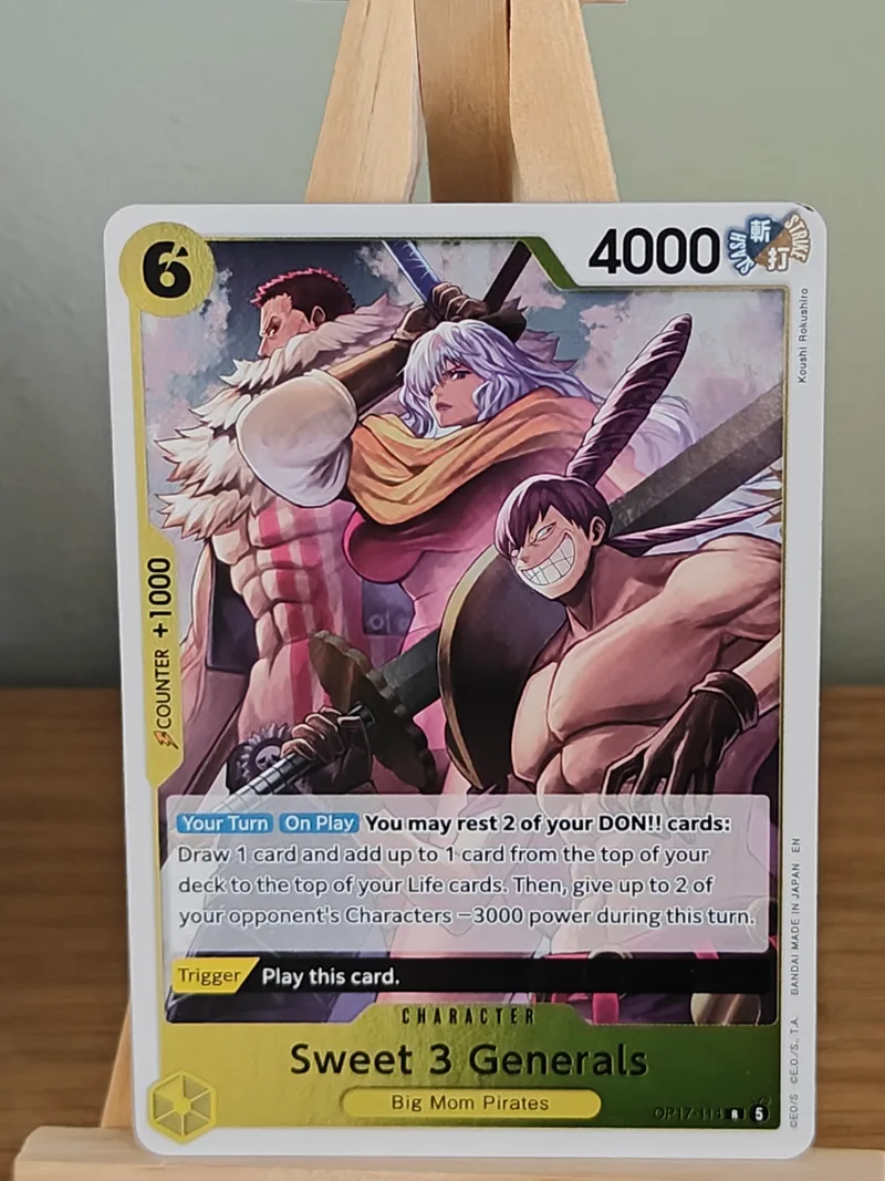 Sweet 3 Generals · The World's Strongest Warriors · OP17-114 · Near Mint