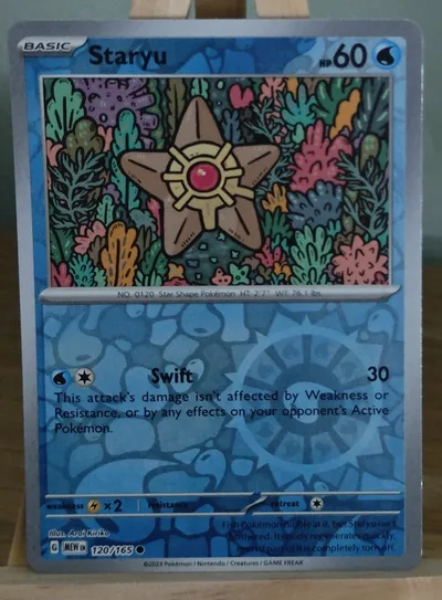 Staryu · 151 · 120 · Reverse Holo · Near Mint