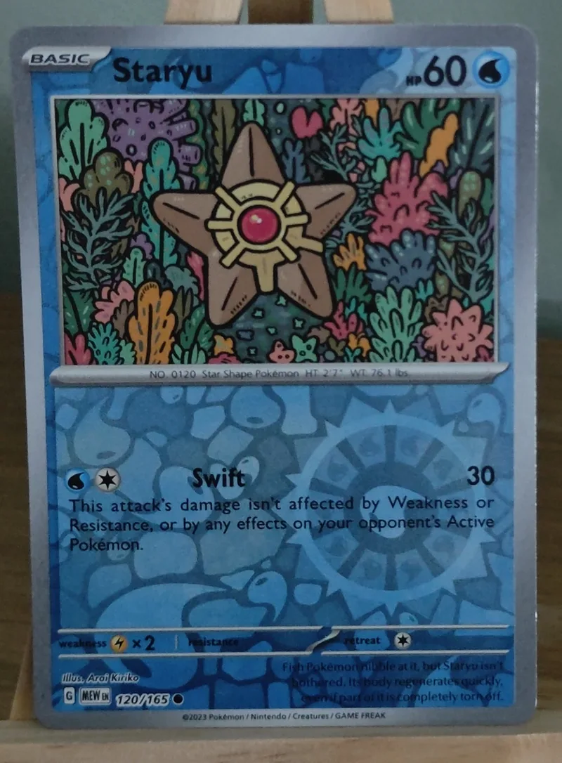 Staryu · 151 · 120 · Reverse Holo · Near Mint