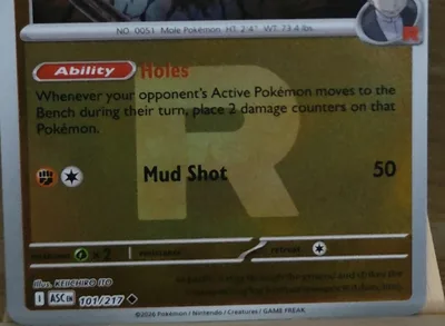 Team Rocket's Dugtrio · Ascended Heroes · 101 · Rocket Reverse Holo · Near Mint