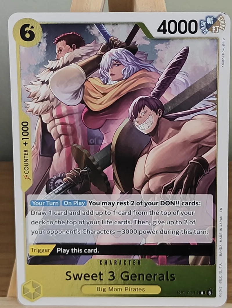 Sweet 3 Generals · The World's Strongest Warriors · OP17-114 · Near Mint