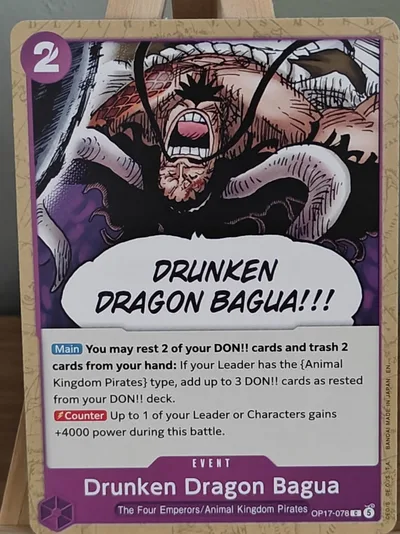Drunken Dragon Bagua · The World's Strongest Warriors · OP17-078 · Near Mint