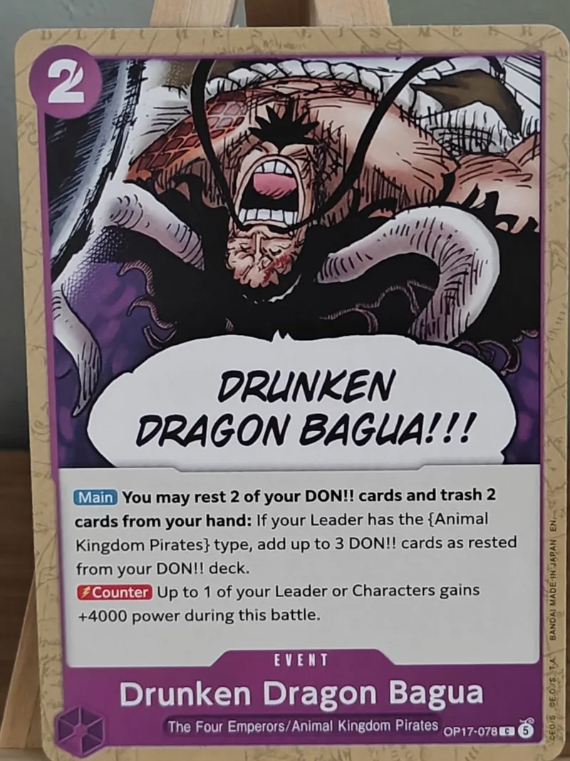 Drunken Dragon Bagua · The World's Strongest Warriors · OP17-078 · Near Mint