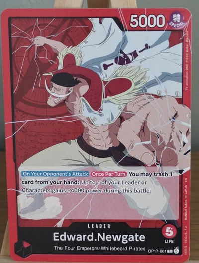 Edward.Newgate · The World's Strongest Warriors · OP17-001 · Near Mint