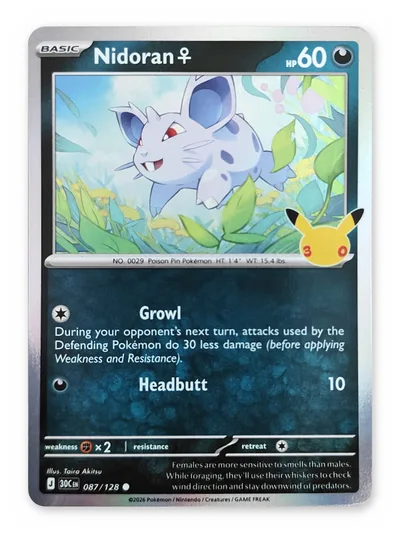 Nidoran♀ · 30th Celebration · 087 · Holo · Near Mint