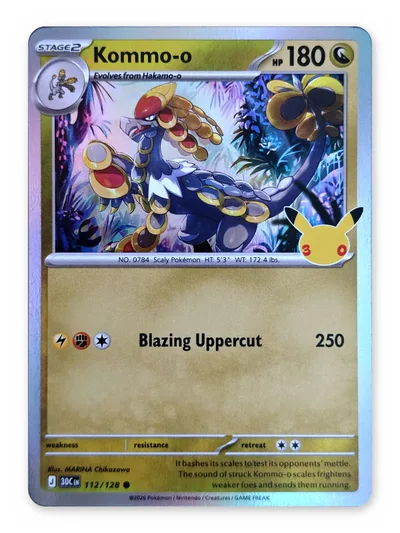 Kommo-o · 30th Celebration · 112 · Holo · Near Mint