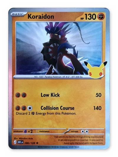 Koraidon · 30th Celebration · 086 · Holo · Near Mint
