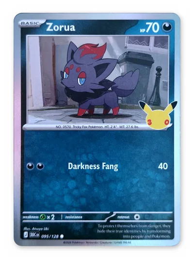 Zorua · 30th Celebration · 095 · Holo · Near Mint