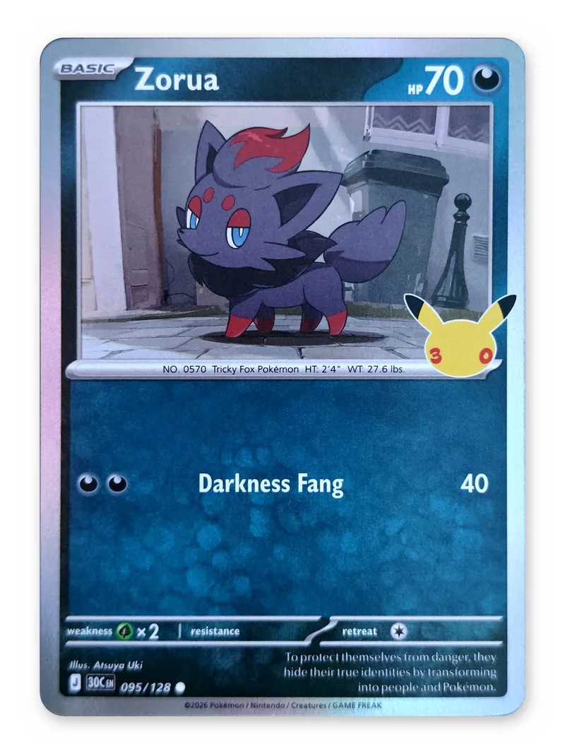 Zorua · 30th Celebration · 095 · Holo · Near Mint