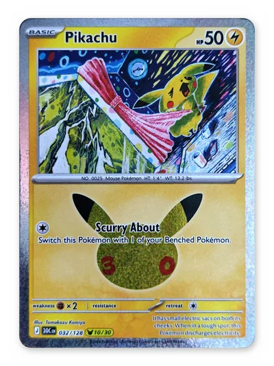 Pikachu · 30th Celebration · 032 · Holo · Near Mint