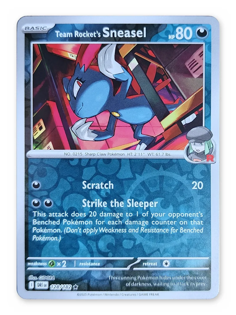 Team Rocket's Sneasel · Destined Rivals · 128 · Reverse Holo · Near Mint