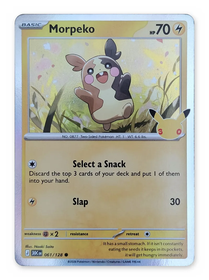 Morpeko · 30th Celebration · 061 · Holo · Near Mint