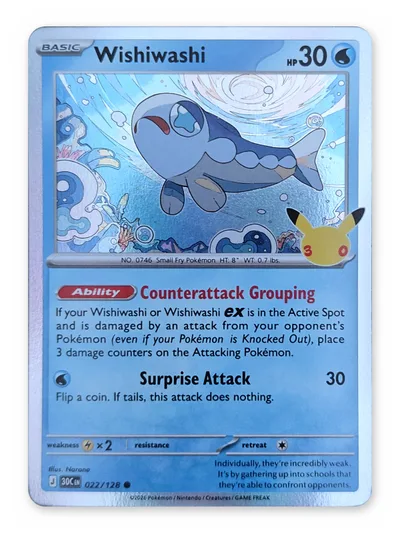 Wishiwashi · 30th Celebration · 022 · Holo · Near Mint