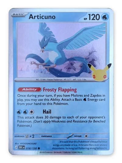 Articuno · 30th Celebration · 018 · Holo · Near Mint