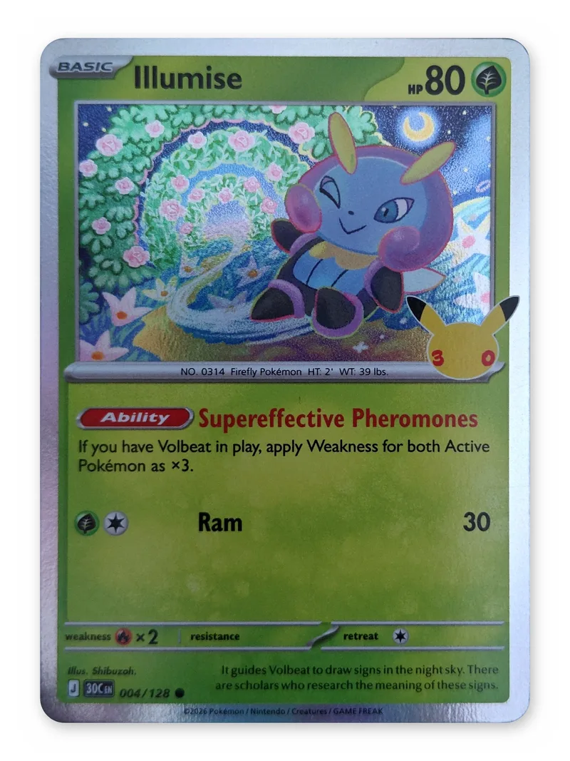 Illumise · 30th Celebration · 004 · Holo · Near Mint