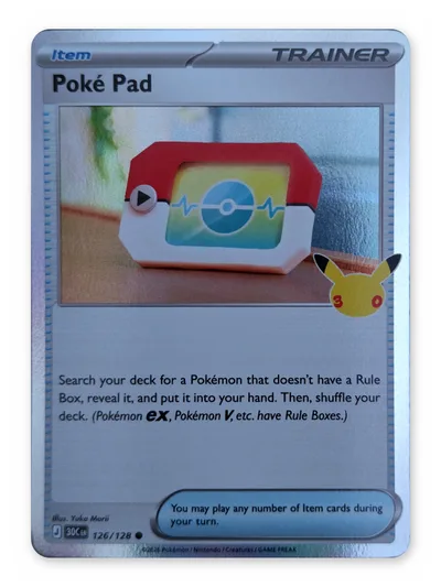 Poké Pad · 30th Celebration · 126 · Holo · Near Mint