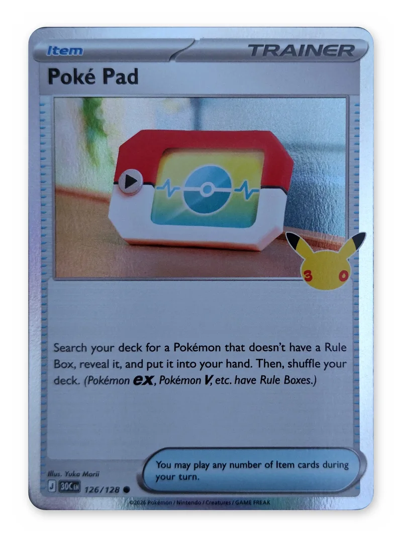 Poké Pad · 30th Celebration · 126 · Holo · Near Mint