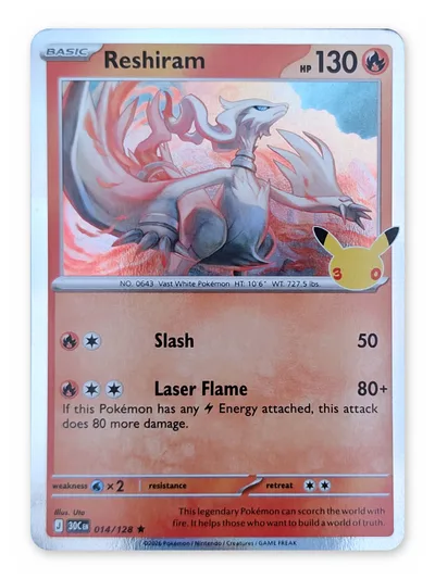 Reshiram · 30th Celebration · 014 · Holo · Near Mint