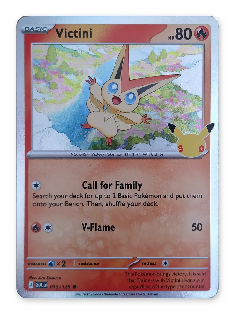 Victini · 30th Celebration · 013 · Holo · Near Mint