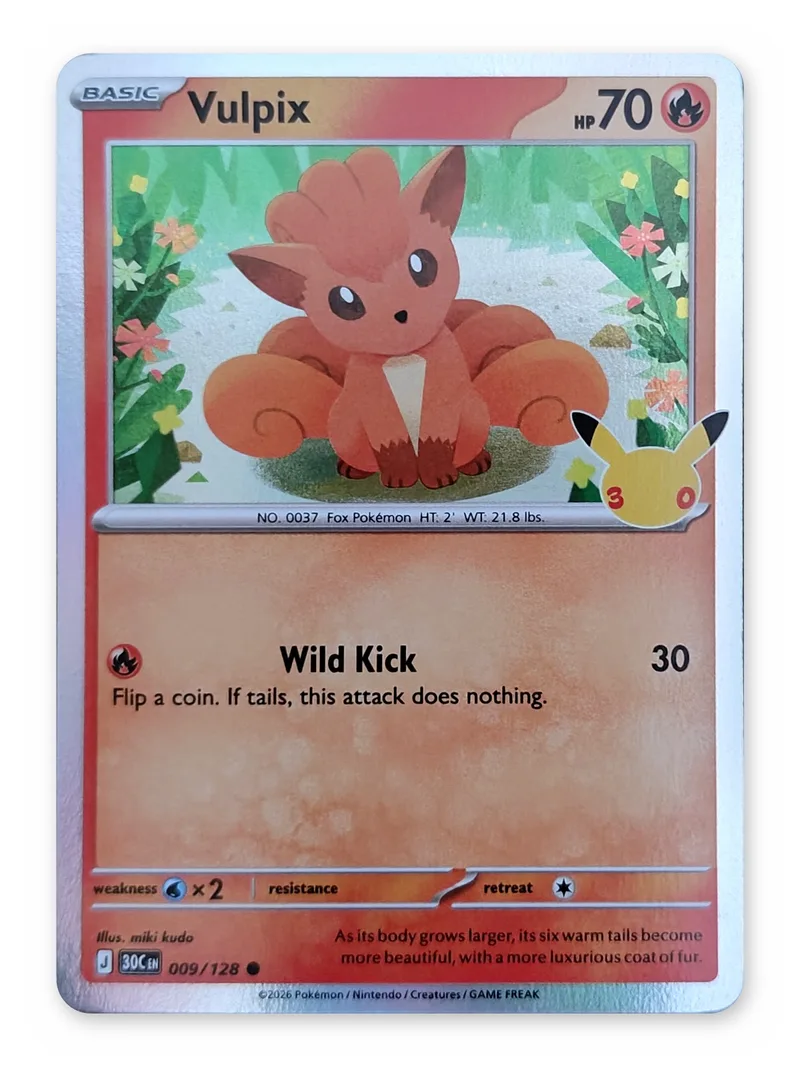 Vulpix · 30th Celebration · 009 · Holo · Near Mint