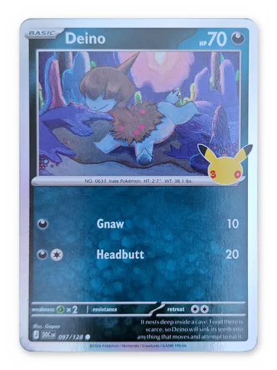 Deino · 30th Celebration · 097 · Holo · Near Mint