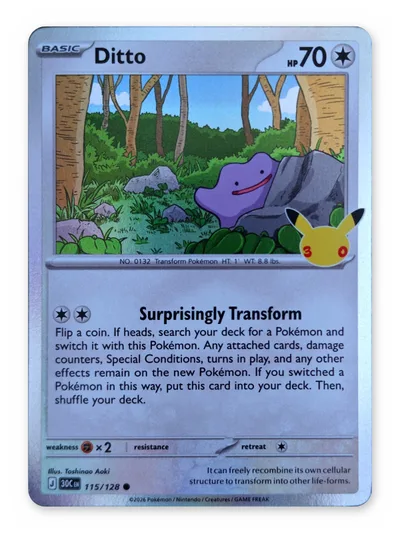 Ditto · 30th Celebration · 115 · Holo · Near Mint