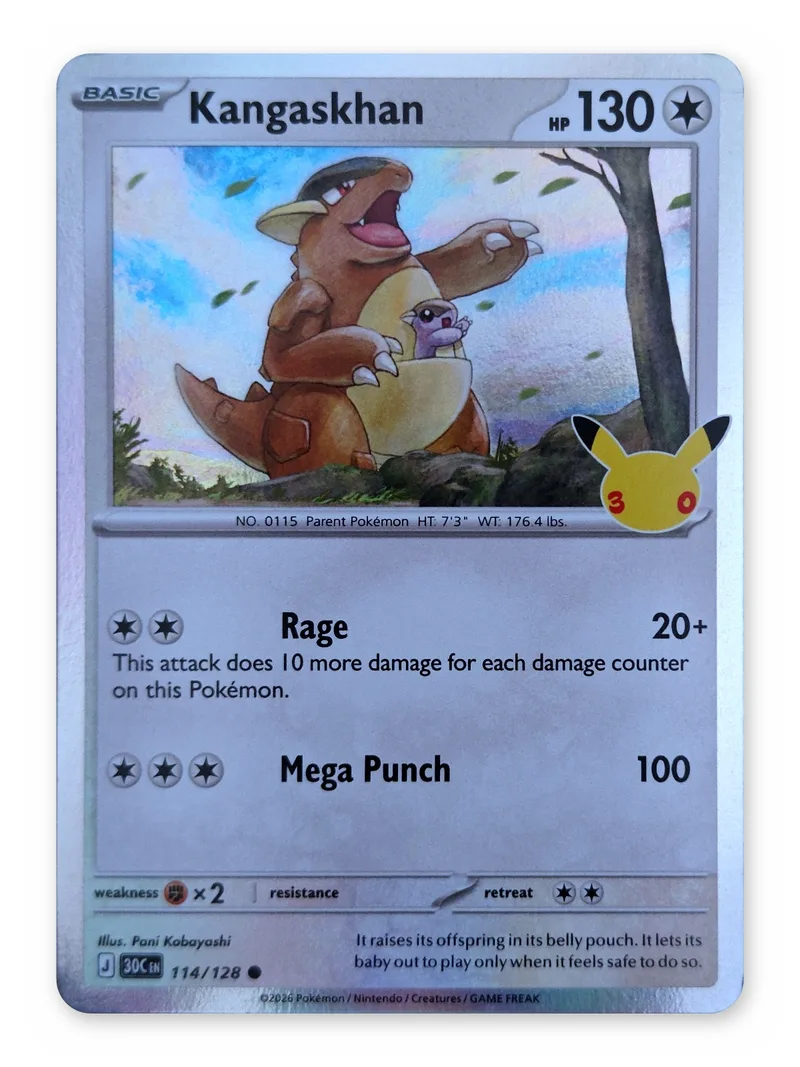 Kangaskhan · 30th Celebration · 114 · Holo · Near Mint