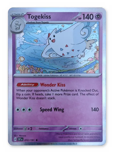 Togekiss · Surging Sparks · 72 · Holo · Near Mint