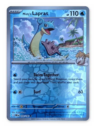 Misty's Lapras · Destined Rivals · 50 · Reverse Holo · Near Mint