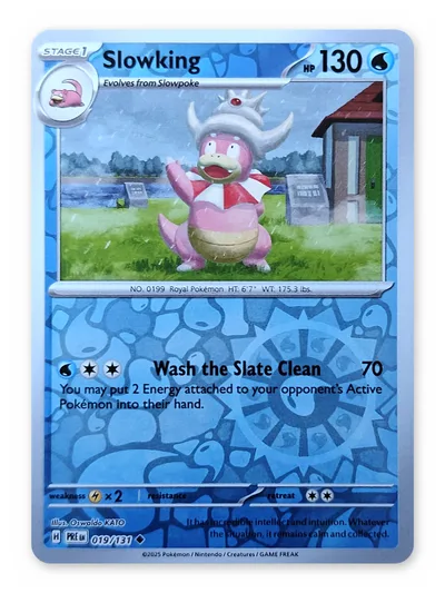 Slowking · Prismatic Evolutions · 19 · Reverse Holo · Near Mint