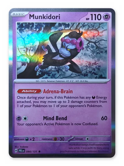 Munkidori · Prismatic Evolutions · 44 · Holo · Near Mint