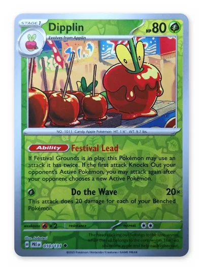 Dipplin · Prismatic Evolutions · 10 · Reverse Holo · Near Mint