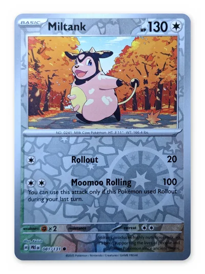 Miltank · Prismatic Evolutions · 81 · Reverse Holo · Near Mint