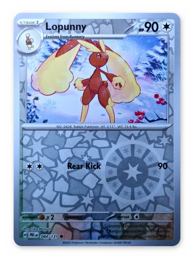 Lopunny · Prismatic Evolutions · 84 · Reverse Holo · Near Mint