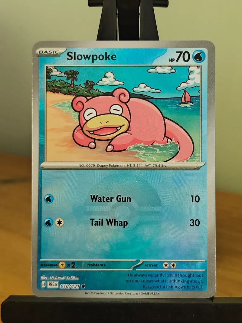 Slowpoke · Prismatic Evolutions · 18 · Poké Ball · Near Mint (detail)