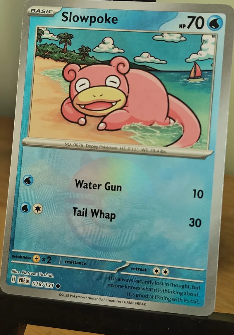 Slowpoke · Prismatic Evolutions · 18 · Poké Ball · Near Mint