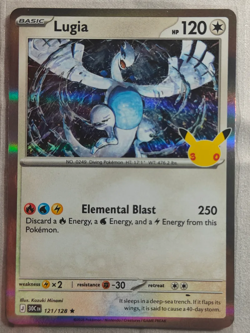 Lugia · 30th Celebration · 121 · Holo · Near Mint
