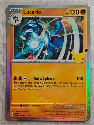 Lucario · 30th Celebration · 083 · Holo · Near Mint