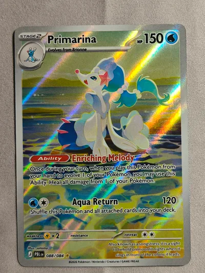 Primarina · Pitch Black · 88 · Holo · Near Mint